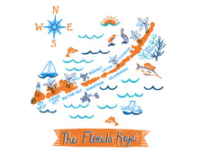 Florida Keys Wall Art-Custom City Print