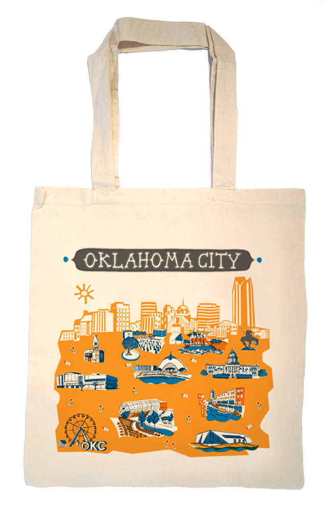 Oklahoma City Tote Bag-Wedding Welcome Tote – Tammy Smith Design