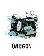 State of Oregon Wall Art
