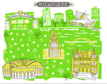 Milwaukee Wall Art-Custom City Print