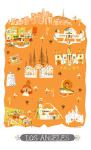 Los Angeles Tea Towel